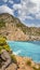 Scenic path to the Coll Baix beach on Mallorca