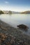 Scenic peaceful of lake wanaka in the morning, One of the place of tourist attraction in New Zealand.