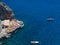 Scenic picture-postcard view of the beautiful town of Minori at famous Amalfi Coast with Gulf of Salerno, Campania