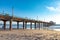 scenic pier at Manhattan Beach near Los Angeles in sunset