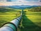 Scenic Pipeline Crossing Rolling Hills