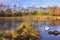 Scenic Pond Landscape of West Central Scotland
