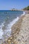 Scenic Porto Zorro sandy beach. It is situated on the south east coast of Zakynthos island, Greece.