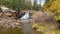 Scenic Provo water falls landscape in Utah