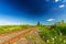 Scenic railroad in remote rural area