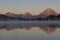 Scenic Reflection Landscape in the Tetons in Fall