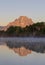 Scenic Reflection Landscape in the Tetons in Fall