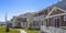 Scenic residential neighborhood in Daybreak Utah with mountain and sky view