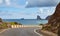 Scenic road on the Atlantic Ocean coast of Tenerife