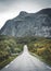 Scenic road to Nusfjord in Lofoten Island, Norway