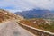 Scenic road winding through mountains in Balagne. Corsica, France.