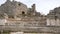 Scenic ruins of the nymphaeum in Perge (Perga). Turkey