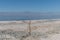 Scenic Salton Sea shoreline vista, California