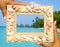 Scenic Sand Picture Frame For Copy Space