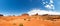 Scenic sandstones landscape at Monument Valley