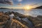 Scenic Seascape with Sunset at Kalim Beach, Phuket, Thailand