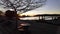 Scenic Seawall at Ambleside in West Vancouver. Sunset, Fall Season. Vancouver, British Columbia