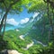 Scenic shores, wooded wonders, travel adventures, 4K resolution