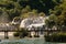 Scenic shot of the bridge and the Krka falls from the Krka National Park in Dalmatia, Croatia