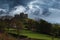 Scenic shot of the famous historic Rock of Cashel castle and its surroundings