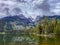 Scenic shot of Grand Teton National Park in Wyoming with breathtaking mountains and trees