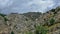 Scenic shot of Paiva walkways in Portugal, with beautiful mountain view and a cloudy weather