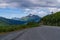 Scenic shot of the road to Thompson Pass in Valdez, Alaska