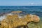 Scenic shot of the rocky Costa Blanca coast in Alicante, Spain