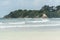 scenic shot of wavy sea on cloudy day, Rarawa beach,