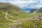 Scenic sight at Bealach na Ba viewpoint, in Applecross peninsula in Wester Ross, Scottish Higlands.