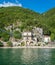 Scenic sight in Scanno lake, province of L`Aquila, Abruzzo, central Italy.