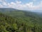 Scenic Silesian Beskids landscapes range near Salmopol pass in Poland