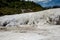 Scenic silica formation in Orakei Korako geothermal park and Hidden Valley