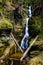Scenic Silverthread falls of Dingmans ferry in spring