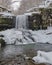 Scenic Skok waterfall near village Senokos on Balkan mountains, Serbia