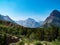 Scenic Snow-Capped Mountains Glacier National Park