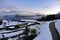 Scenic snow mountains and lake in New Zealand