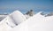 Scenic snowcapped Breithorn mountain