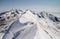 Scenic snowcapped Breithorn mountain