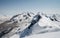 Scenic snowcapped Breithorn mountain