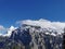 Scenic snowy Bernese Alps in Switzerland