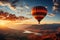 Scenic Soaring: Exploring Valley Lakes from a Hot Air Balloon wi