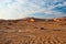 The scenic Sossusvlei and Deadvlei, clay and salt pan with braided Acacia trees surrounded by majestic sand dunes. Namib Naukluft