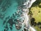 Scenic south coast aerial beach scape Australia