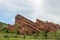 Scenic spring landscape in Red Rocks Park