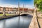 The scenic square of Prato della Valle in Padua, Italy