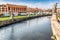 The scenic square of Prato della Valle in Padua, Italy