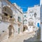 Scenic summer view in Ostuni, province of Brindisi, Apulia, Italy.