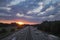 Scenic Sunrise over German Motorway