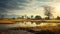 Scenic Sunrise Over Rice Field: Uhd National Geographic Photo